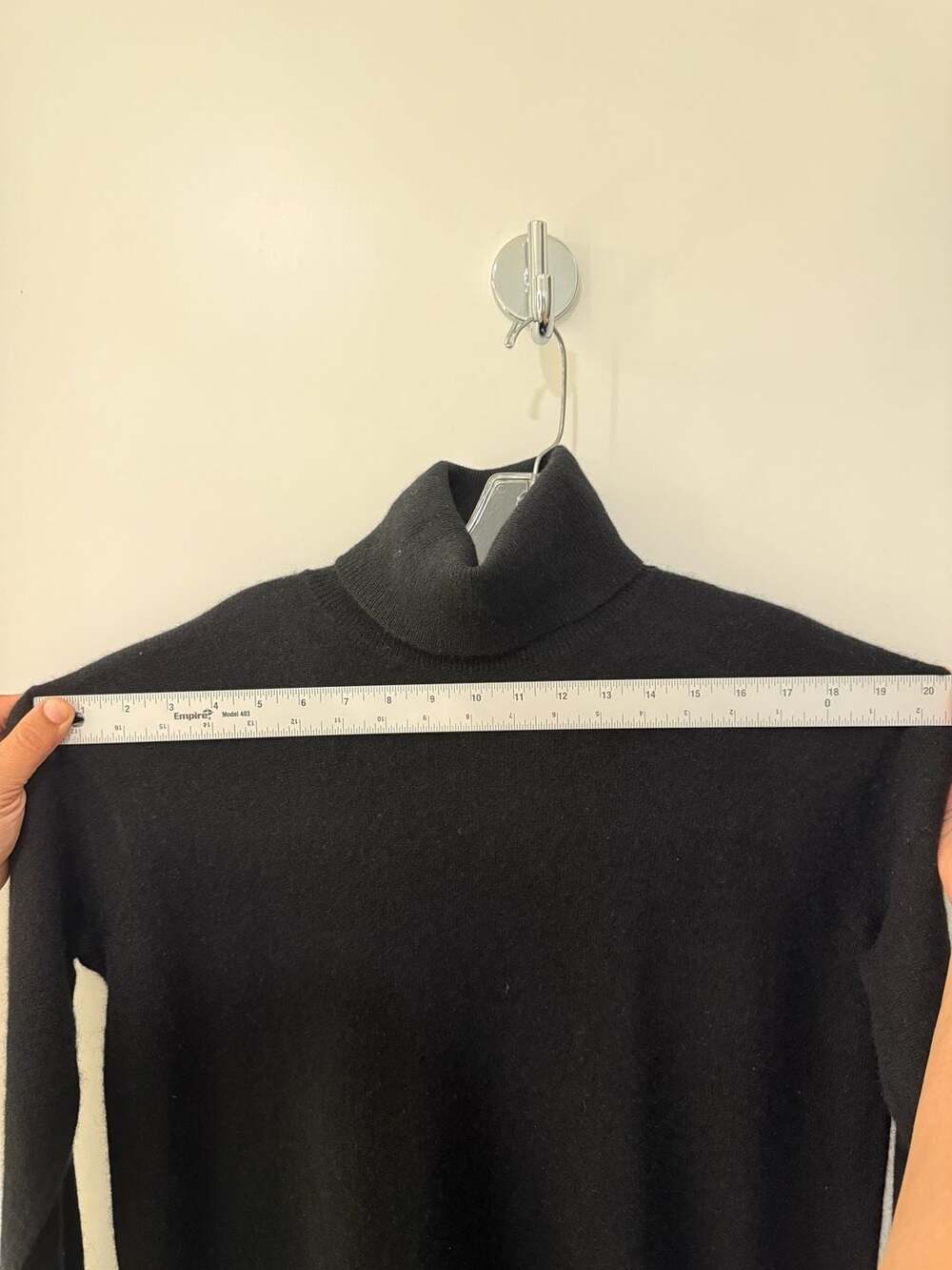 Aqua Cashmere Turtleneck Sweater Dress Black Size S VI0619 NWT - Picture 7 of 10